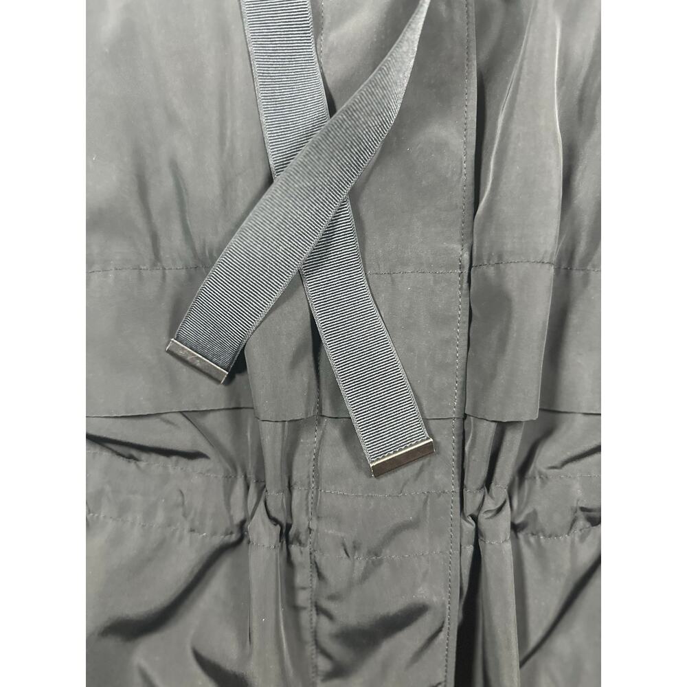 Derek Lam 10 C Athleta Rain Jacket Women's Size Small Black Full-Zip Hooded - Picture 6 of 8